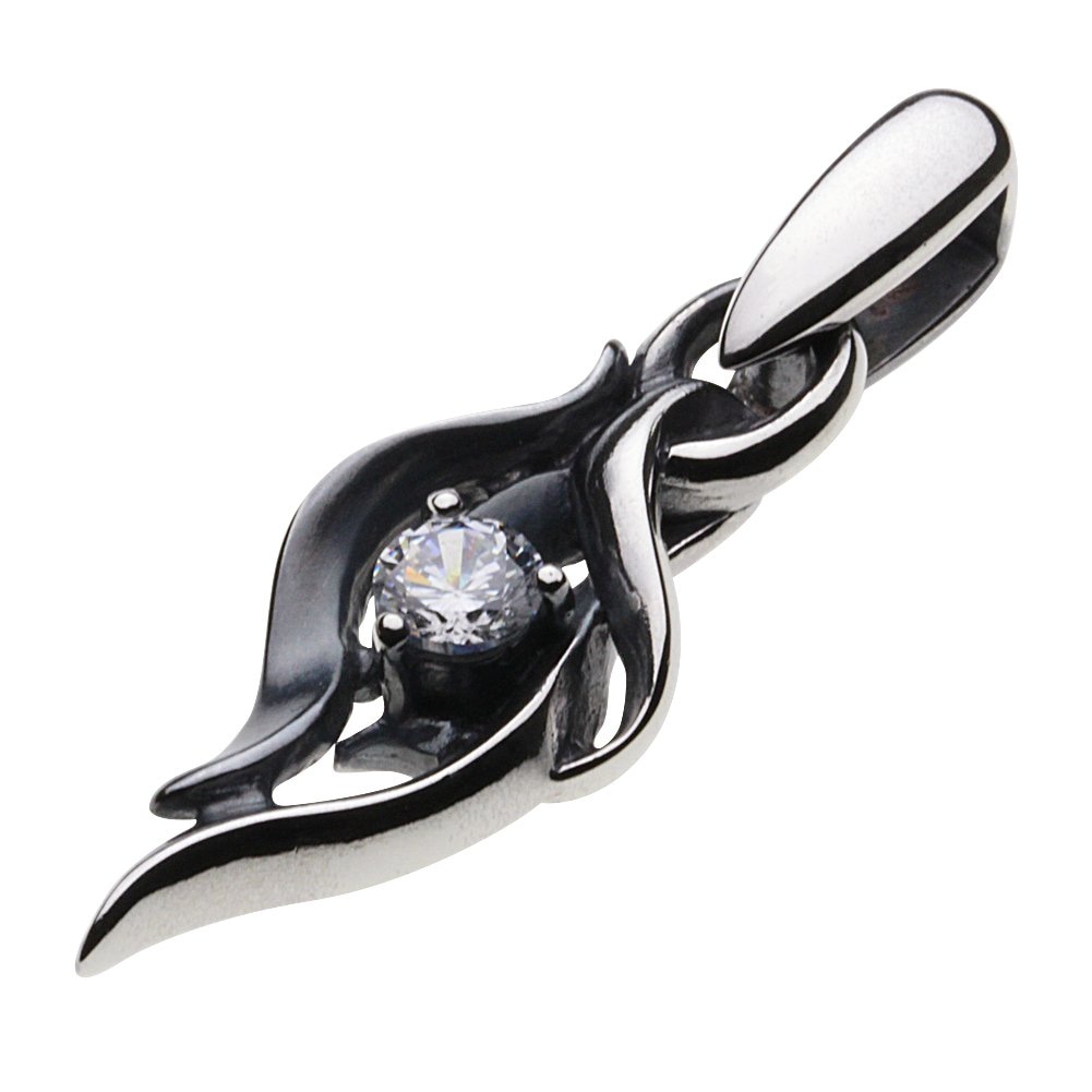 [セノーテ] アラベスク ウェーブ ペンダント ホワイトジルコニア【シルバー925 シルバーアクセサリー】 p0159