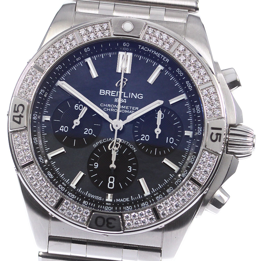 ブライトリング BREITLING AB0134 クロノマット B01 42 ダイヤベゼル 自動巻き メンズ 美品 内箱付き_771577【中古】