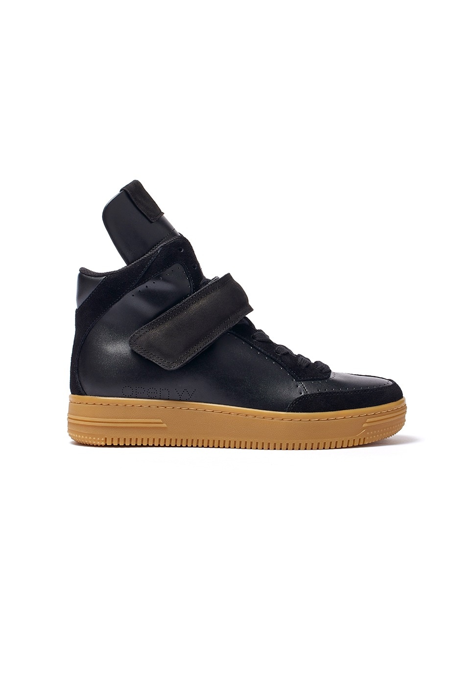 【OPEN Yy】 YY VELCRO HIGH SNEAKERS : BLACK