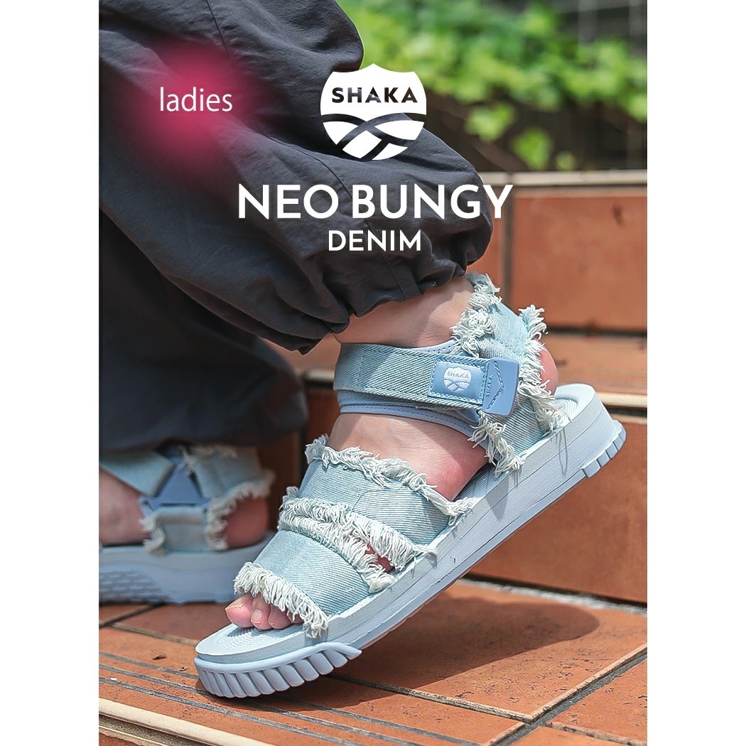 SHAKA シャカ ネオバンジー サンダル スニーカー NEO BUNGY DENIM Light Denim ( 切りっぱなし フリンジ スニサン メンズ レディース ウィメンズ SK-316 ) 5,619円