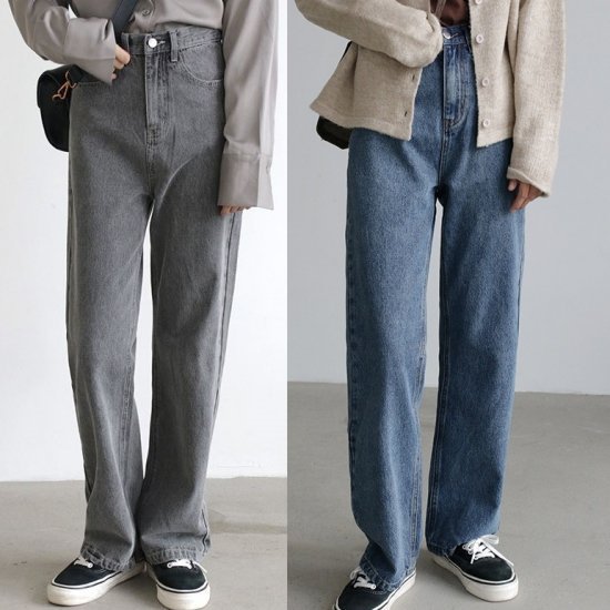 デニム ジーンズ パンツ レディース ボトムス ハイウエスト ストレート ジーパン 股上深め 大きいサイズ 韓国 カジュアル 春新作 春 春色 春服 春sale デニム ジーンズ パンツ
