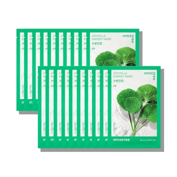 【Innisfree】 ツボクサ エナジーマスク 22mL 20枚 (贈呈品なくなり次第予告なしで贈呈終了)