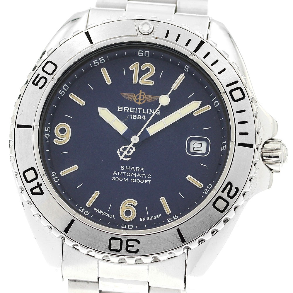 ブライトリング BREITLING A17605 シャーク デイト 自動巻き メンズ _888319【中古】
