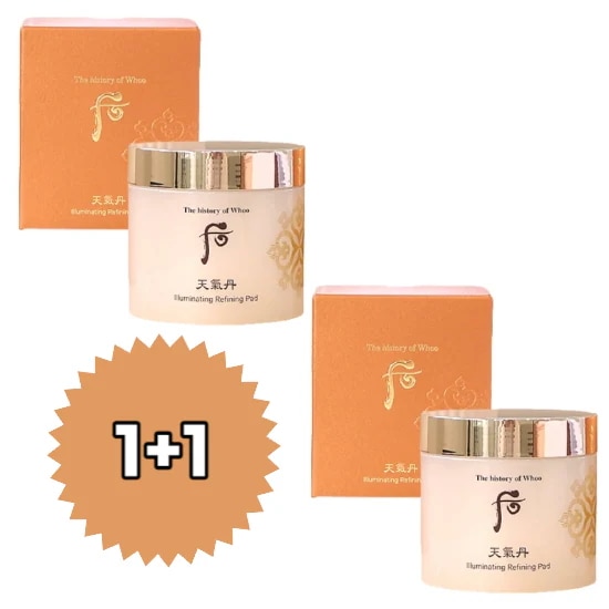 [1+1]天気丹(チョンギダン) 華炫(ファヒョン)リファイニングパッド 60枚