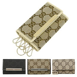 グッチ キーケース GUCCI 127048 212111 KY9IG KGDDG GGキャンバス METAL BAR GG PIERCE キーケース