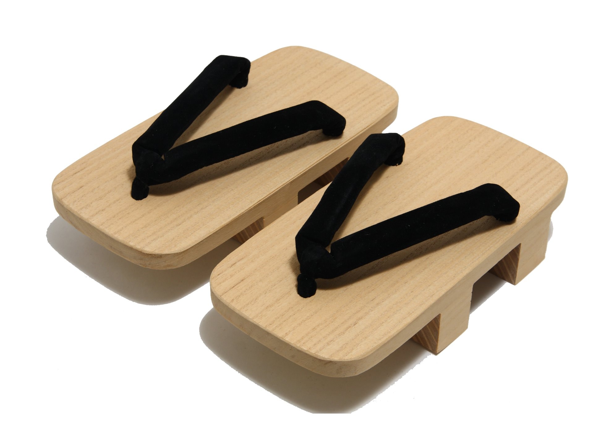 [ハセガワ] 紳士 メンズ 男 桐下駄 二枚歯 黒鼻緒 日本製 2Lサイズ