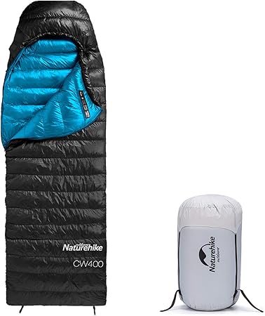 寝袋 高級ダウン シュラフ アウトドア キャンプ コンパクト 超軽量 冬用 1人用 650FP 封筒型 4シーズン 防水 保温 防寒 防災用 車中泊 登山 あったか 肌触り良い 収納袋付き