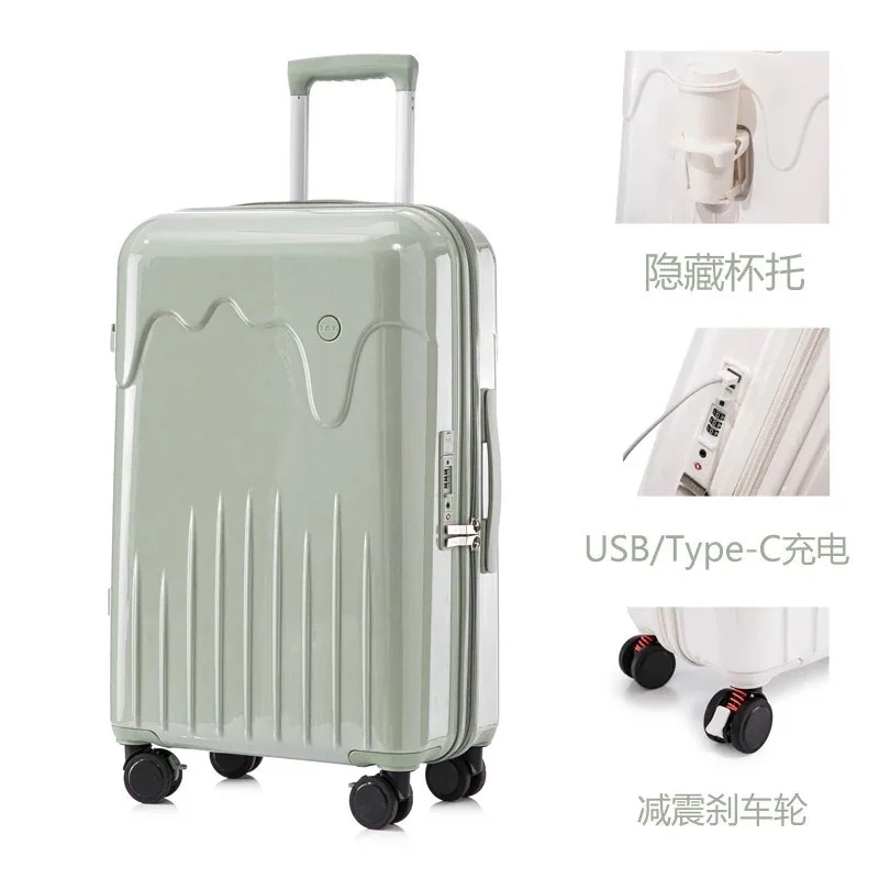 ins人気 キャリーケース スーツケース TYPC-C 機内持ち込み 軽量 小型 静音 360回転キャスタ TSAロック 旅行かばん