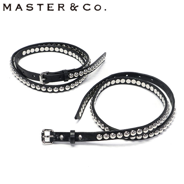 ベルト レディース メンズ 本革 カジュアル ブランド 細い 革 黒 おしゃれ 革小物 華奢 レザーベルト スタッズ 大人 日本製 デイトナスタッズレザーベルト MC1605