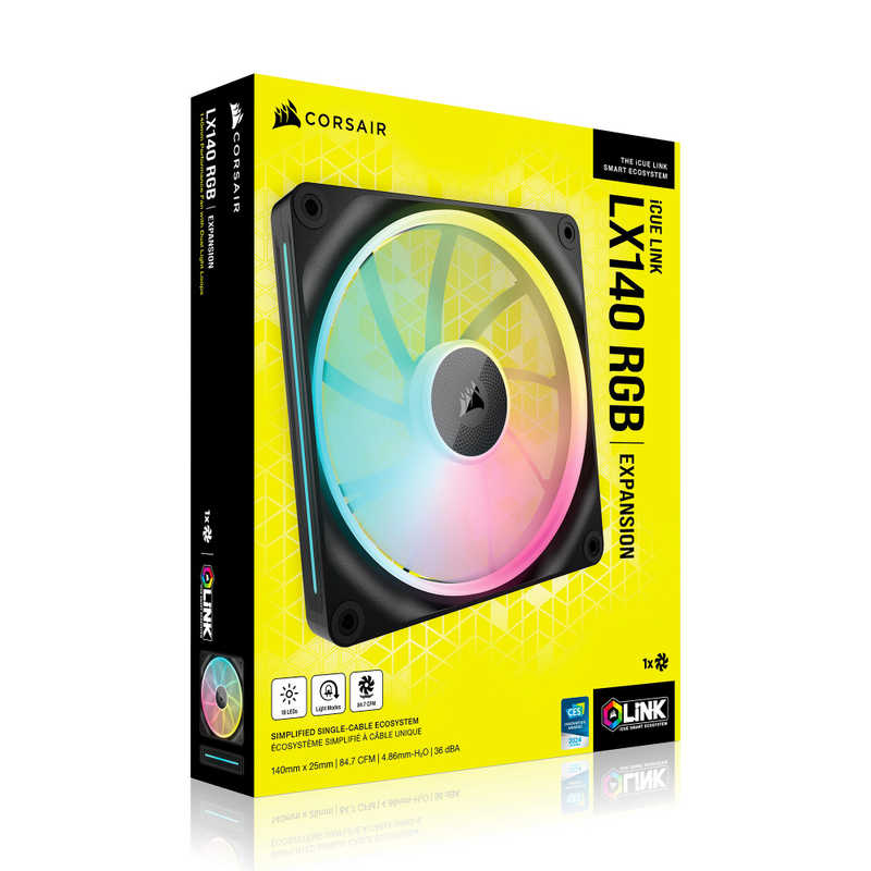 コルセア　CORSAIR　iCUE LINK LX140 RGB Single Fan Expansion　CO-9051027-WW