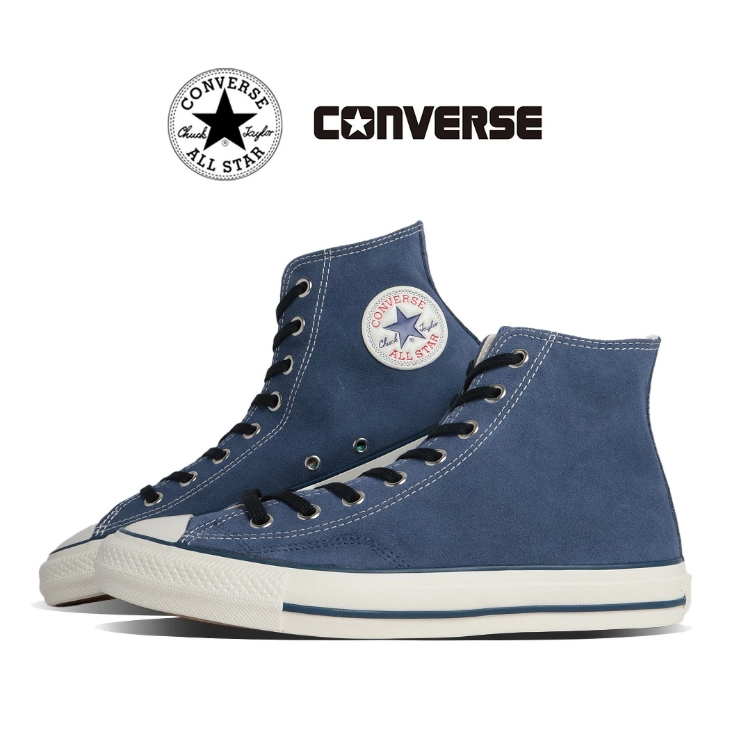 CONVERSE コンバース オールスター SK HI スニーカー ALL STAR SK HI NAVY ( ネイビー ブルー 青 レザースニーカー メンズ 33702600 )