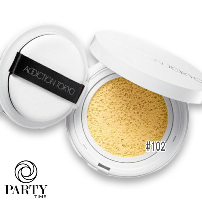 ADDICTION 【数量限定】スキンケアＵＶ タッチアップ クッション SPF 45 PA+++（レフィル) 102 Milky Yellow