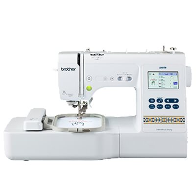 150種類の刺しゅうデータ付入園準備に文字縫いも簡単parie パリエ 刺しゅう ミシン　ミシン本体