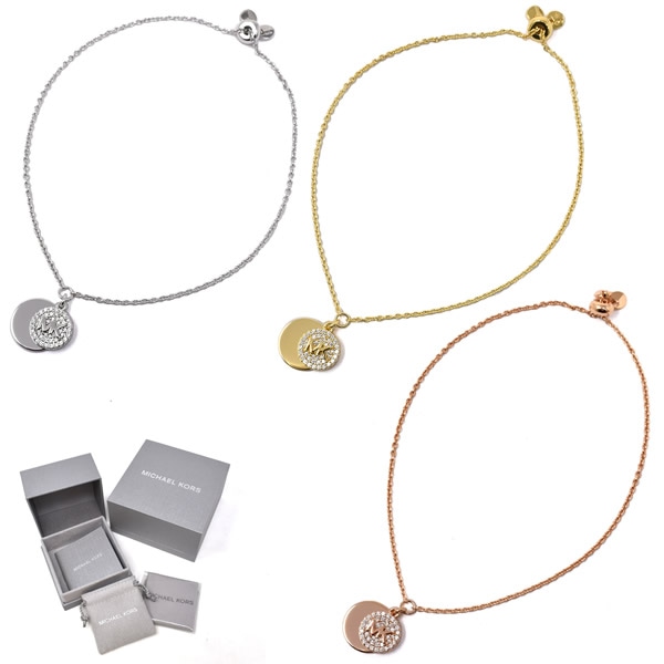 ブレスレット MKC1514AN040 MKC1514AN710 MKC1514AN791 PAVE COIN SLIDER レディース シルバー ゴールド ピンクゴールド