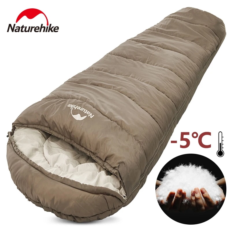 Naturehike-屋外寝袋,超軽量,旅行やハイキング用の耐寒性,防水,4シーズン,mj300,mj600