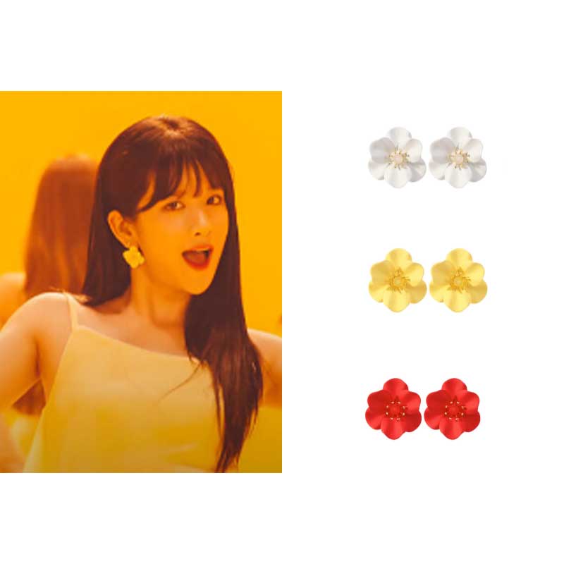 [宇宙少女エクシーソルビンパクヘウォン着用] _[パクヘウォン着用] ブルーミングフラワーイヤリング/韓国人気/韓国ファッション/芸能人着用/SNSで人気/韓国人気アクセサリー