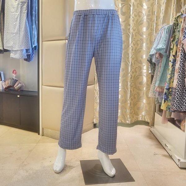 VEP3951M_暖かいコート起毛チェック柄 メンズホームウェアパンツ