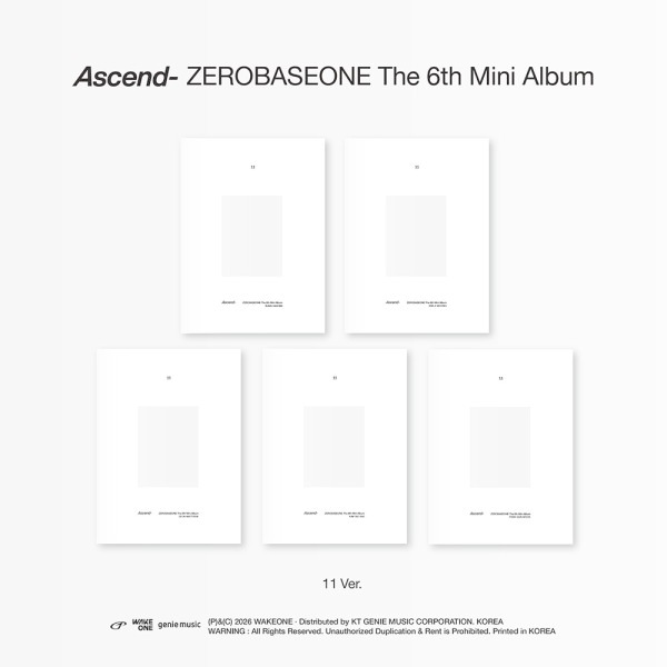 (5種/セット) ZEROBASEONE - The 6th Mini Album Ascend- (11 Ver.) - 発売日2026年05月19日