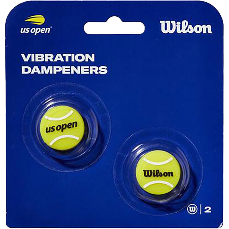【ロット販売：入り数12】 Wilson ウイルソン US OPEN TENNIS BALL DAMPENERS 2PK YE テニス ラケット雑品 wr84444010