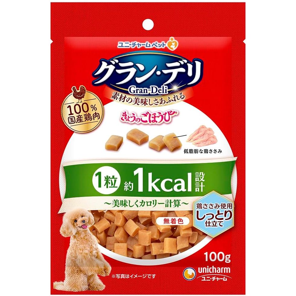 （まとめ買い）グラン/デリ きょうのごほうび 美味しくカロリー計算 しっとり仕立て 100g 犬用おやつ [x12]