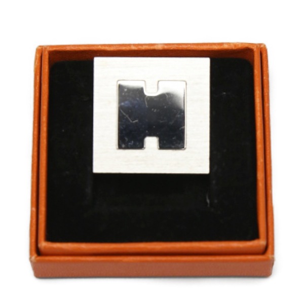 フォトスタンド スマイルアッシュSS Hロゴ 箱付き 写真立て シルバー