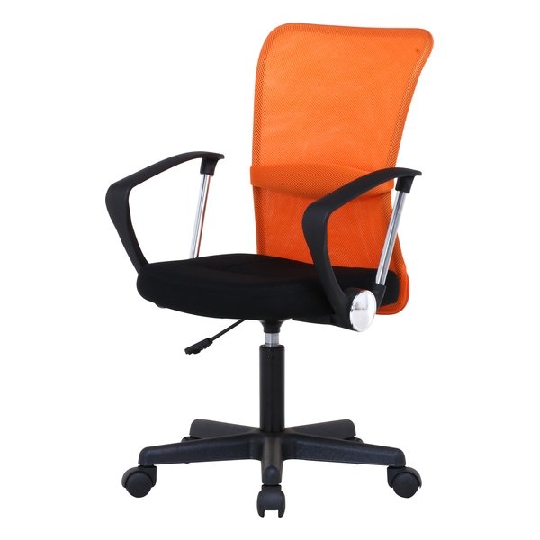 メッシュバックチェアー ハンター 肘付 オレンジ H-298FAOR 5,641円
