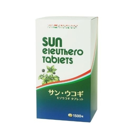 サン・クロレラ サン・ウコギ 1500粒　 高麗人参 エゾウコギ カルシウム セロトニン 食物繊維 健康食品 サンクロレラ sunchlorella 日本製