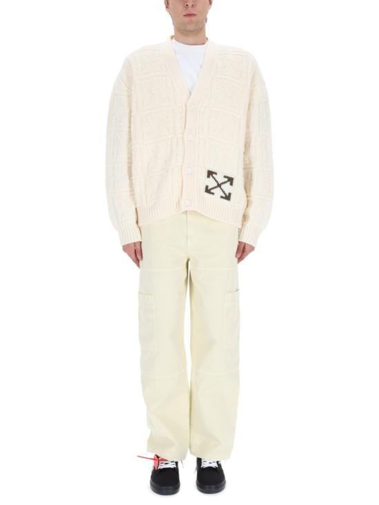 OFF WHITE Men Sweater OMHB02L F25KNI0010B58 BEIGE