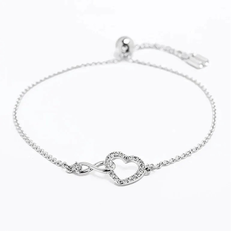 ブレスレット レディース インフィニティ Infinity ハート バングル シルバー 5524421 ジュエリー アクセサリー 女性