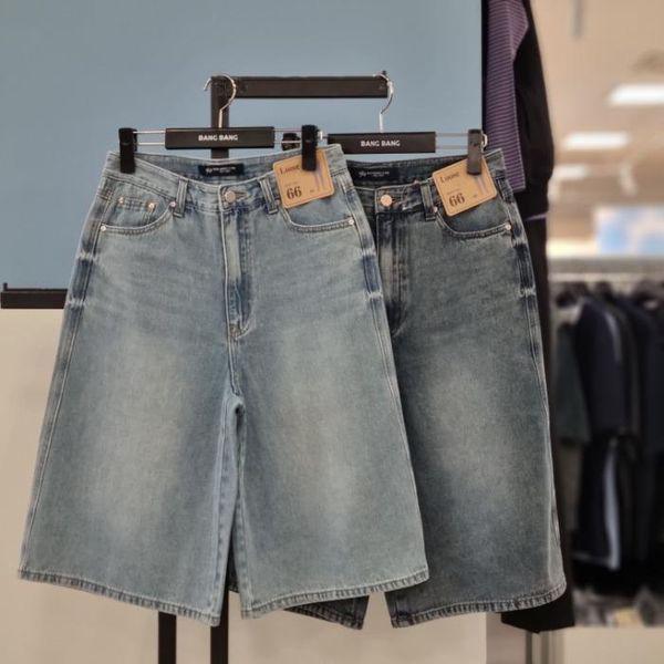 HC21 女性ルーズフィット 5分丈 デニムショートパンツ NQM323_P423703455