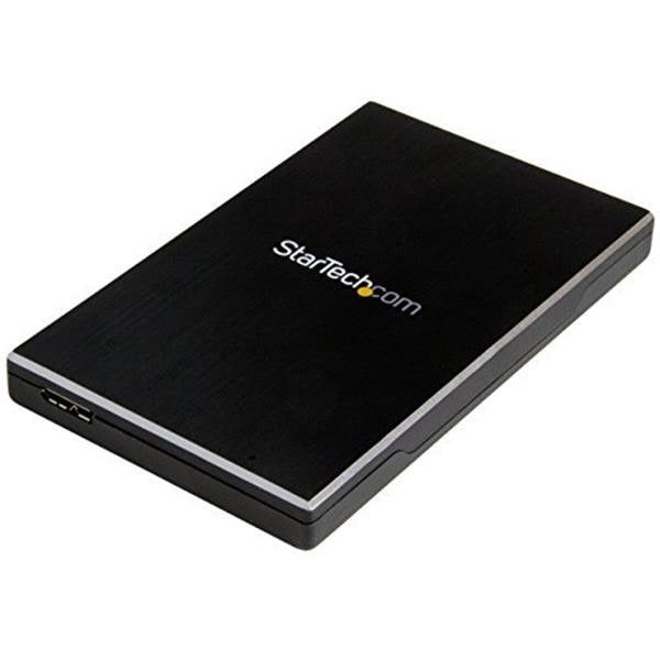 StarTech S251BMU313 ブラック [USB 3.1(10 Gbps)接続2.5インチSATA SSD/HDDドライブケース]