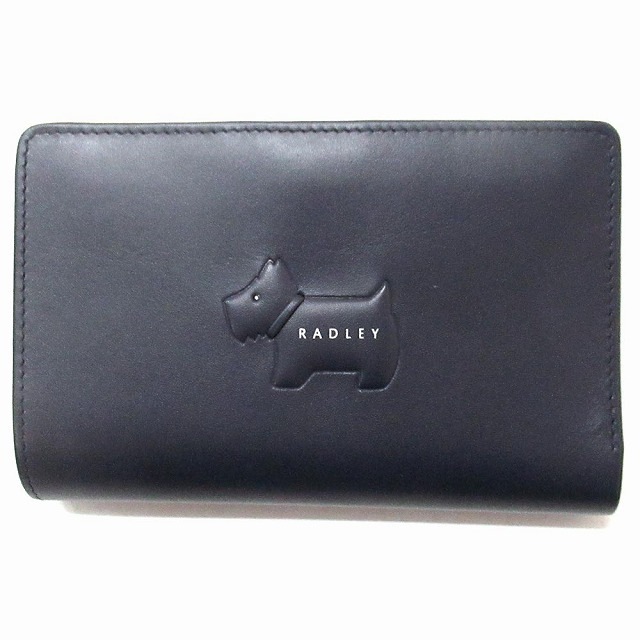 RADLEY LONDON ラドリーロンドン サイフ 財布 スコティッシュテリア レザー ラドリー ミディアム 二つ折り財布 S9352401 DARK BLUE
