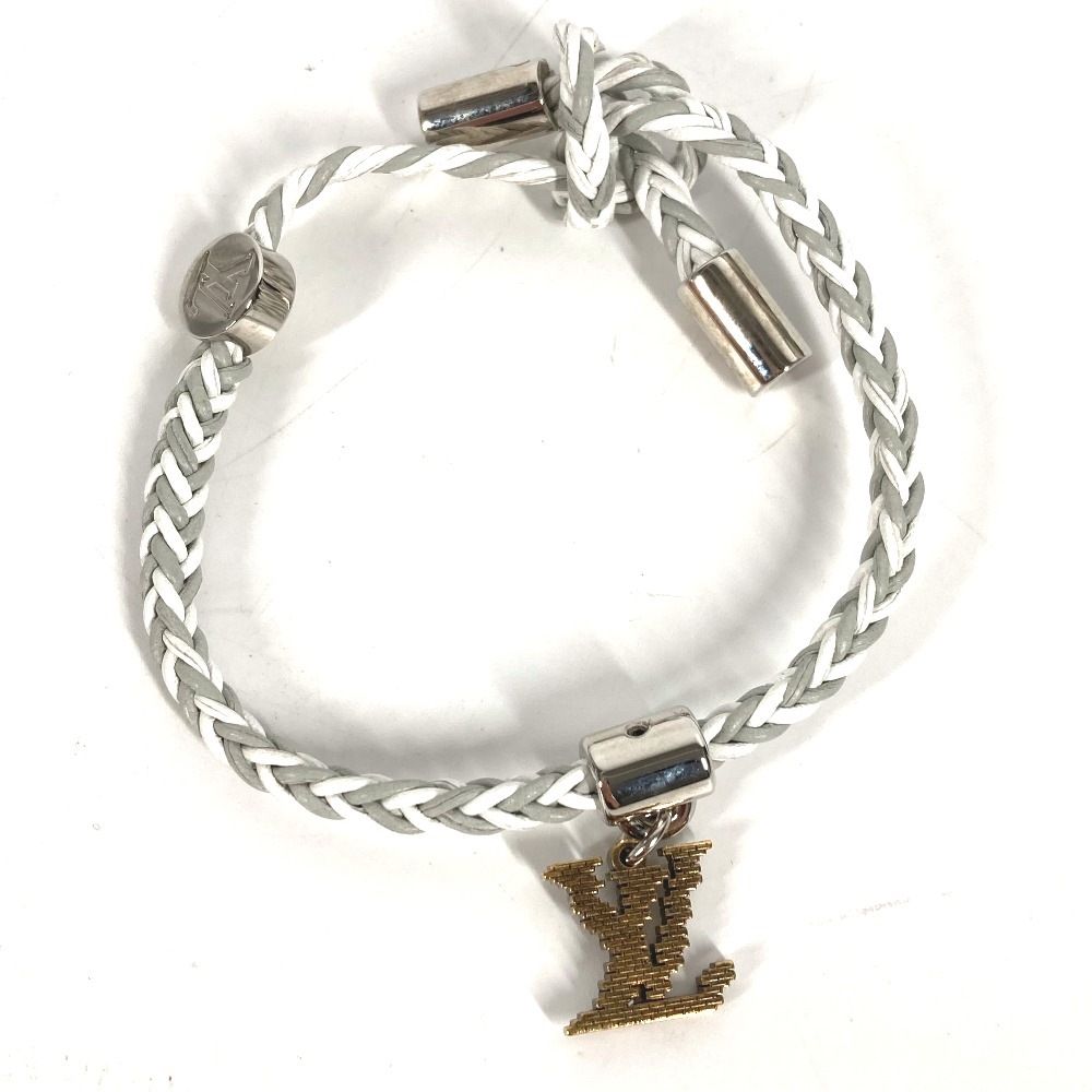 ブレスレット MP225E ブラスレ・フレンドシップ LVロゴ バングル アクセサリー レザー グレー