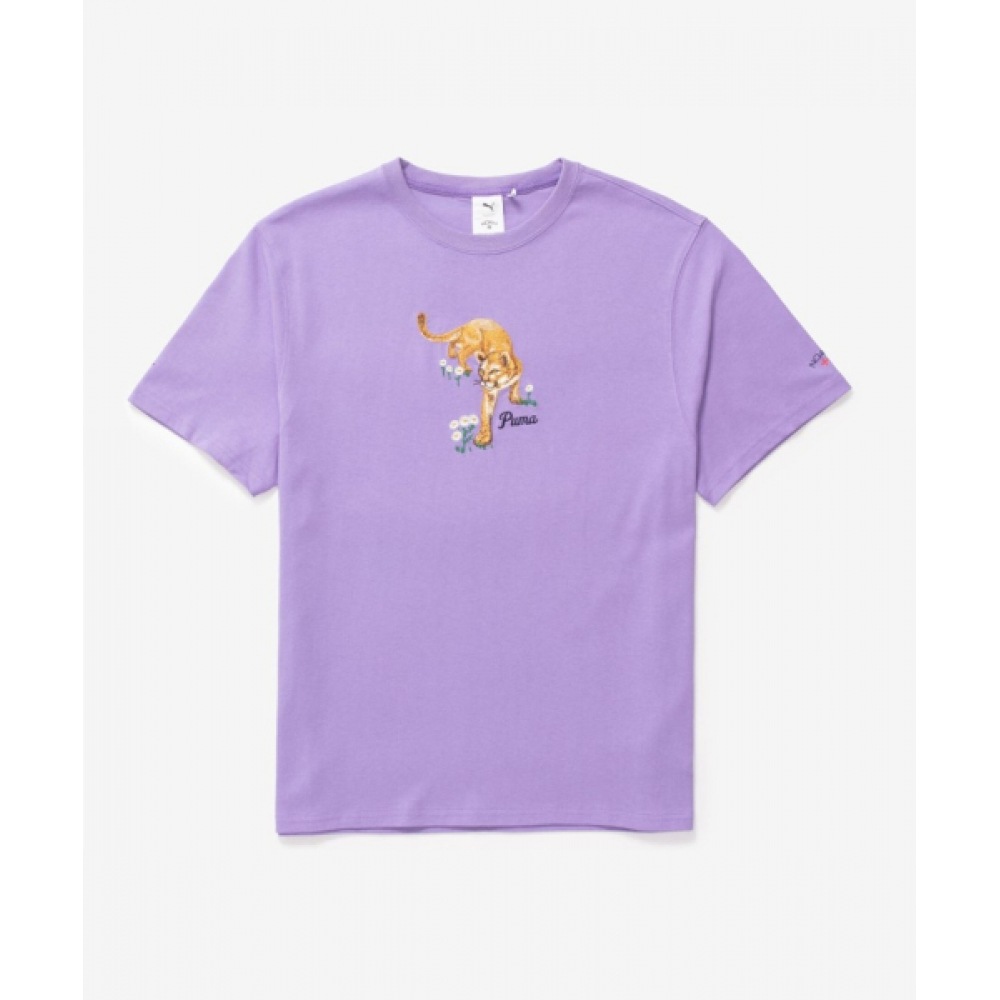 プーマプーマ×ノアグラフィックTシャツ-ラベンダー/ 626571-29