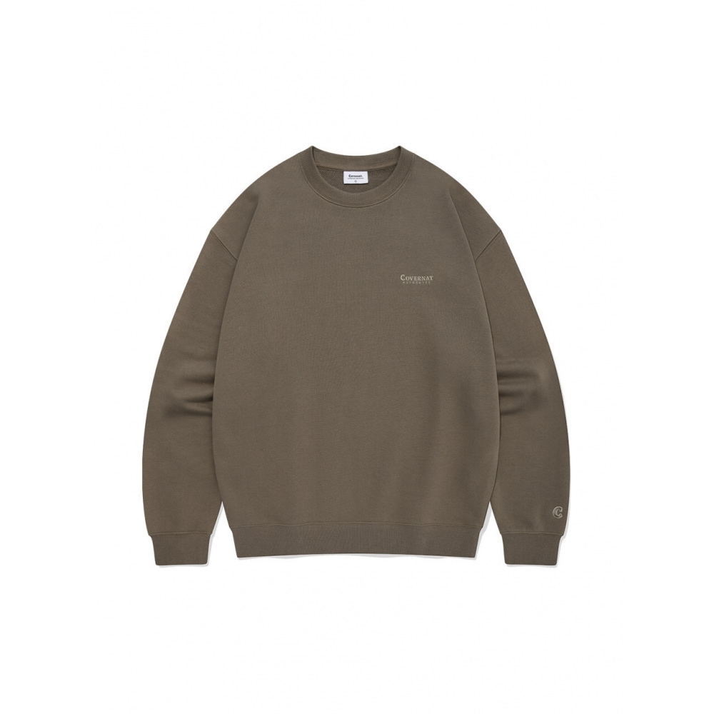 COVERNAT スモールオーセンティックロゴスウェットシャツオリーブ 9,328円
