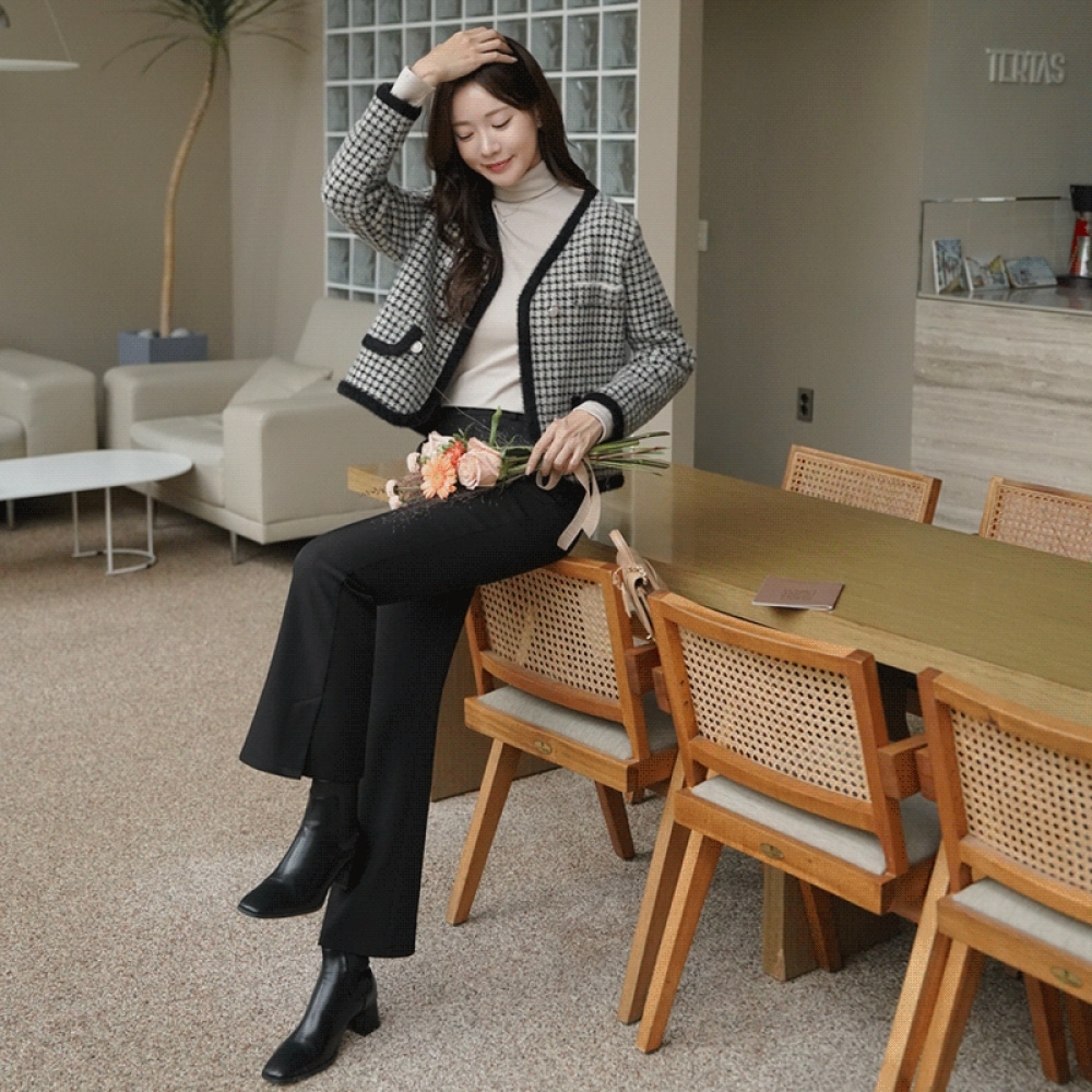 Click & Funny [ミンク] ブラッディカラーカーディガン