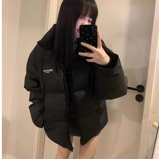 エコダウン ジャケット レディース 韓国 ファッション アウター 冬 ボリューム パテッド ジャケット 5,724円