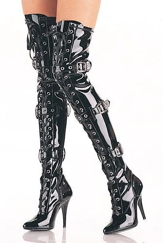 PLEASER(プリーザー) SEDUCE-3028 サイハイブーツ 3ベルトストラップ ひざ上 ニ 16,919円