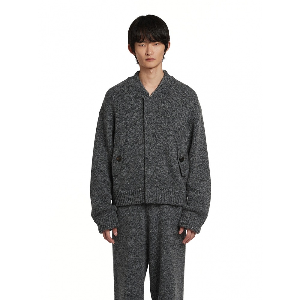 トランクプロジェクトジップボンバーカーディガングレー
