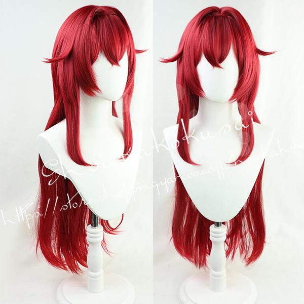 コスプレウィッグ バーチャルYouTuber VTuber 風 彩虹社 アンジュ・カトリーナ かつら WIG 耐熱 cosplay 仮装 変装 コスチューム-438