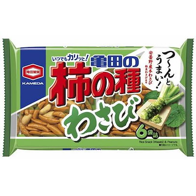 他サイト： 亀田の柿の種 わさび 6袋 亀田製菓の商品画像