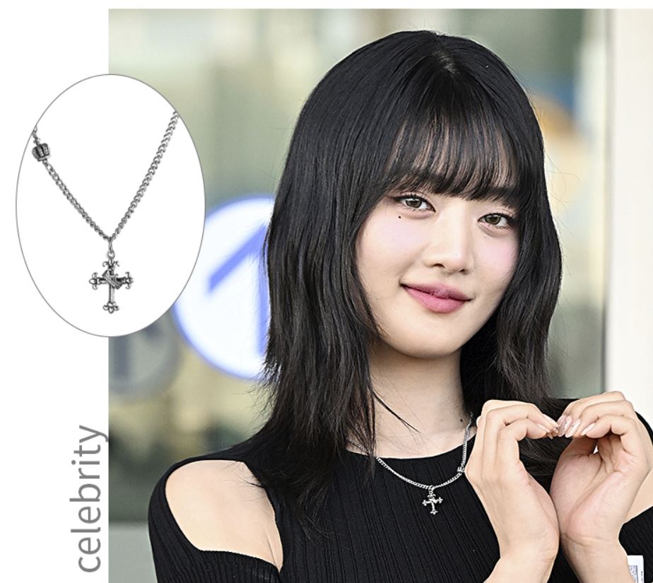 (G)I-DLE ミンニ着用きれいな十字架のネックレス[100%正規品]
