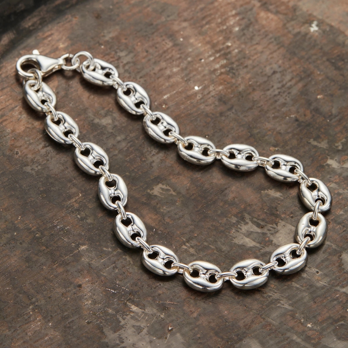 ブレスレット チェーン 18cm シルバー925 レディース メンズ アンカーチェーン 錨鎖