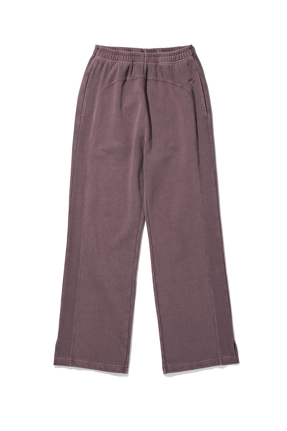 【MISCHIEF】 RHOMBUS PIGMENT SWEAT PANTS : WASHED RED