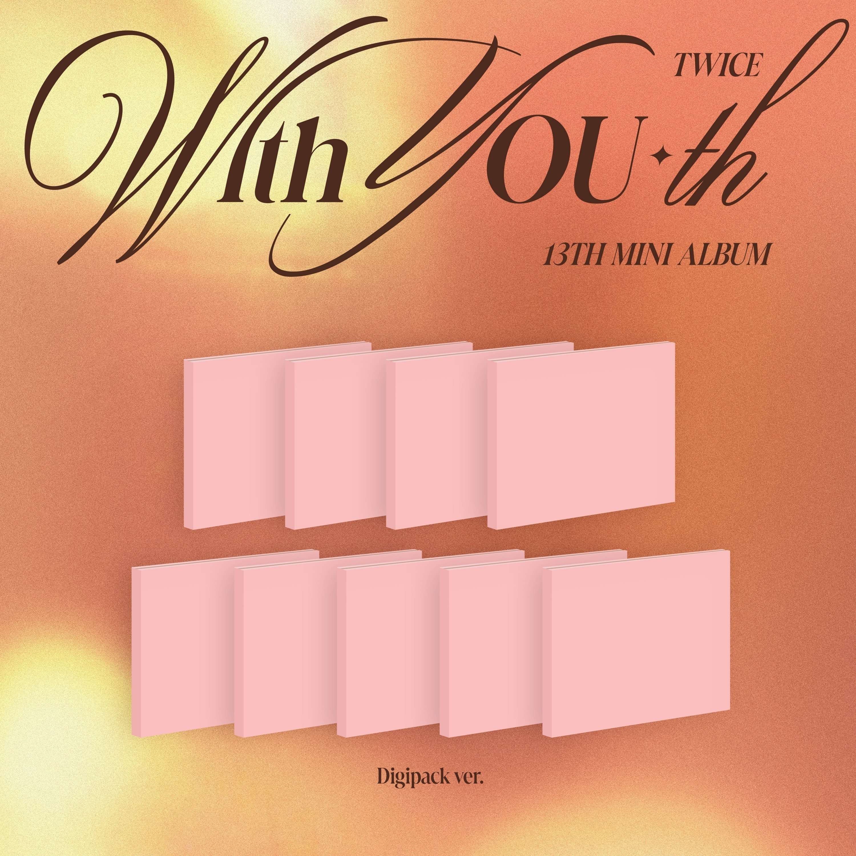 [MEGA] [特典] (9種セット) TWICE - With YOU-th (Digipack Ver.) 予約販売特典 チャート反映