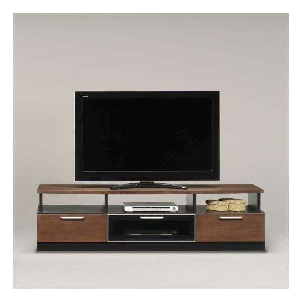 スタイリッシュテレビボード/ダウンステー扉付き収納テレビ台　 木製 幅180cm 完成品