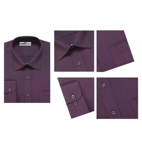 メンズ デイリー モーダル カラネック 長袖ワイシャツ SJ-SHA-671