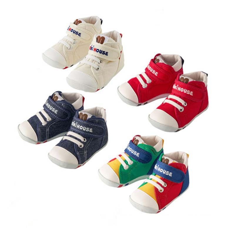 【即日発送】mikihouseベビーシューズ10-9318-684 靴 スニーカー ｍロゴ ファーストベビーシューズ 子供服 ギフト プレゼントベビー靴・靴下
