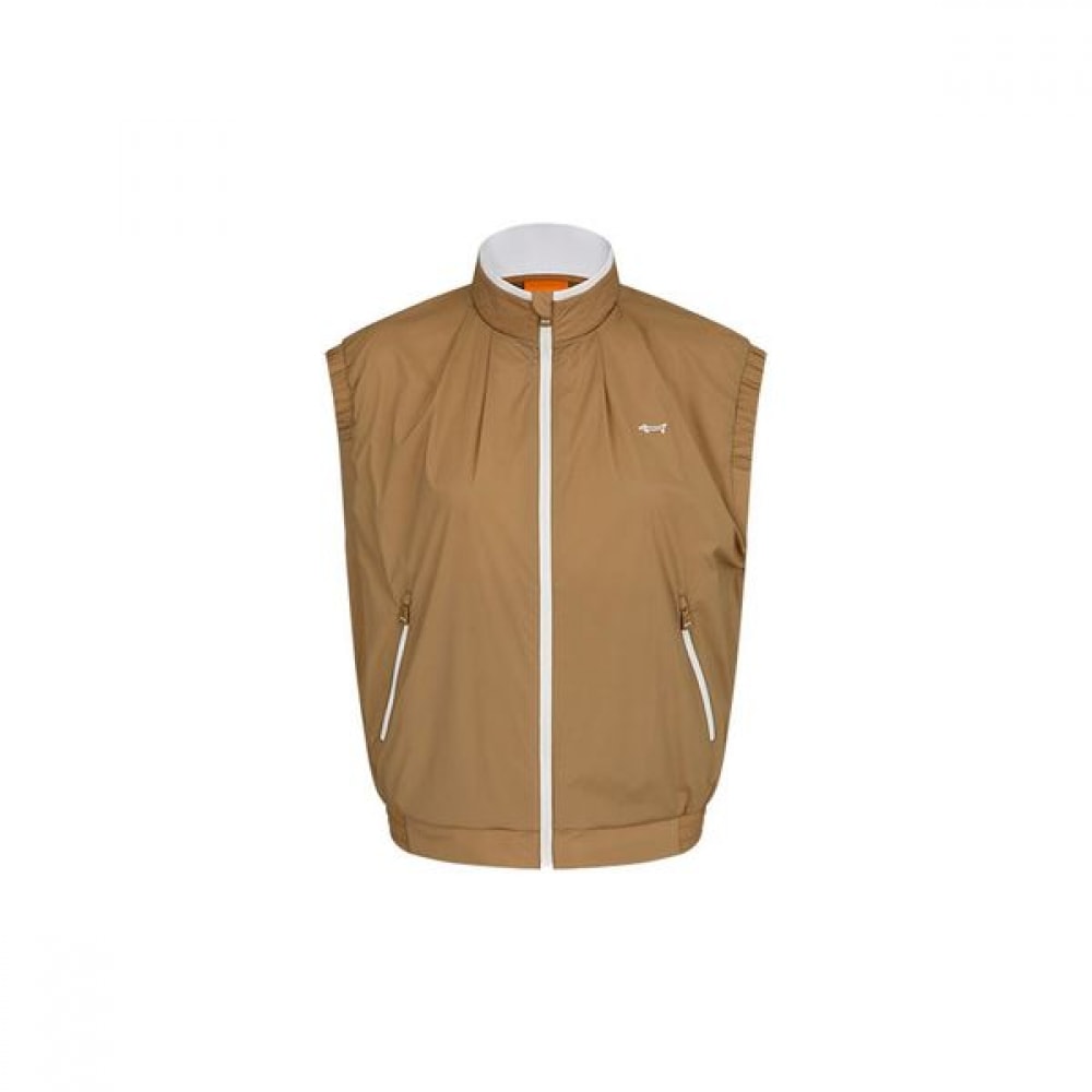 [ルイカステル] レディースエリシボリシングルレイヤージャンパーベスト