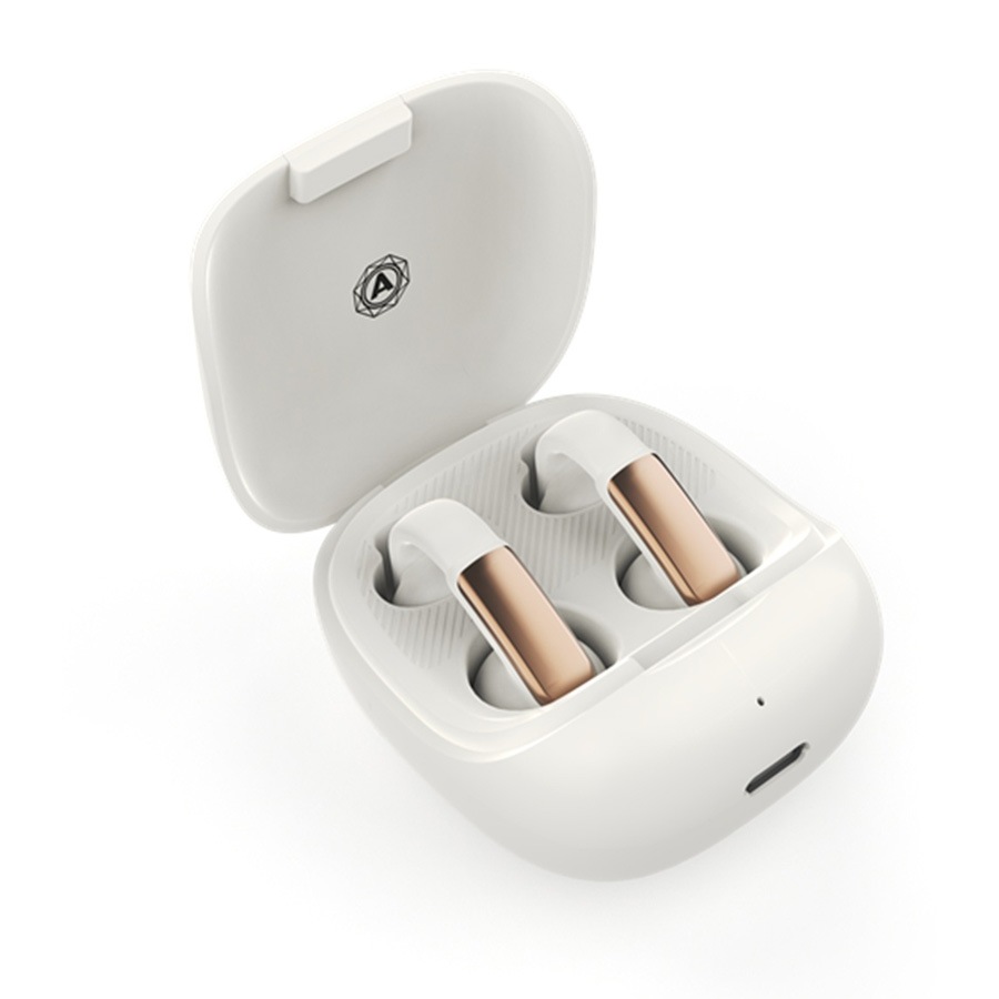 ナガオカ NCUFF20MSWH イヤーカフ型完全ワイヤレスイヤホン（ムーンストーンホワイト） NCUFF20MSWH